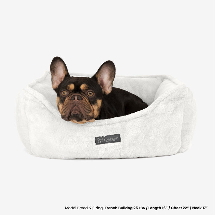 Cloud Reversible Dog & Cat Bed - Ivory Off White