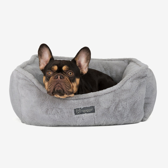 Cloud Reversible Dog & Cat Bed - Light Grey
