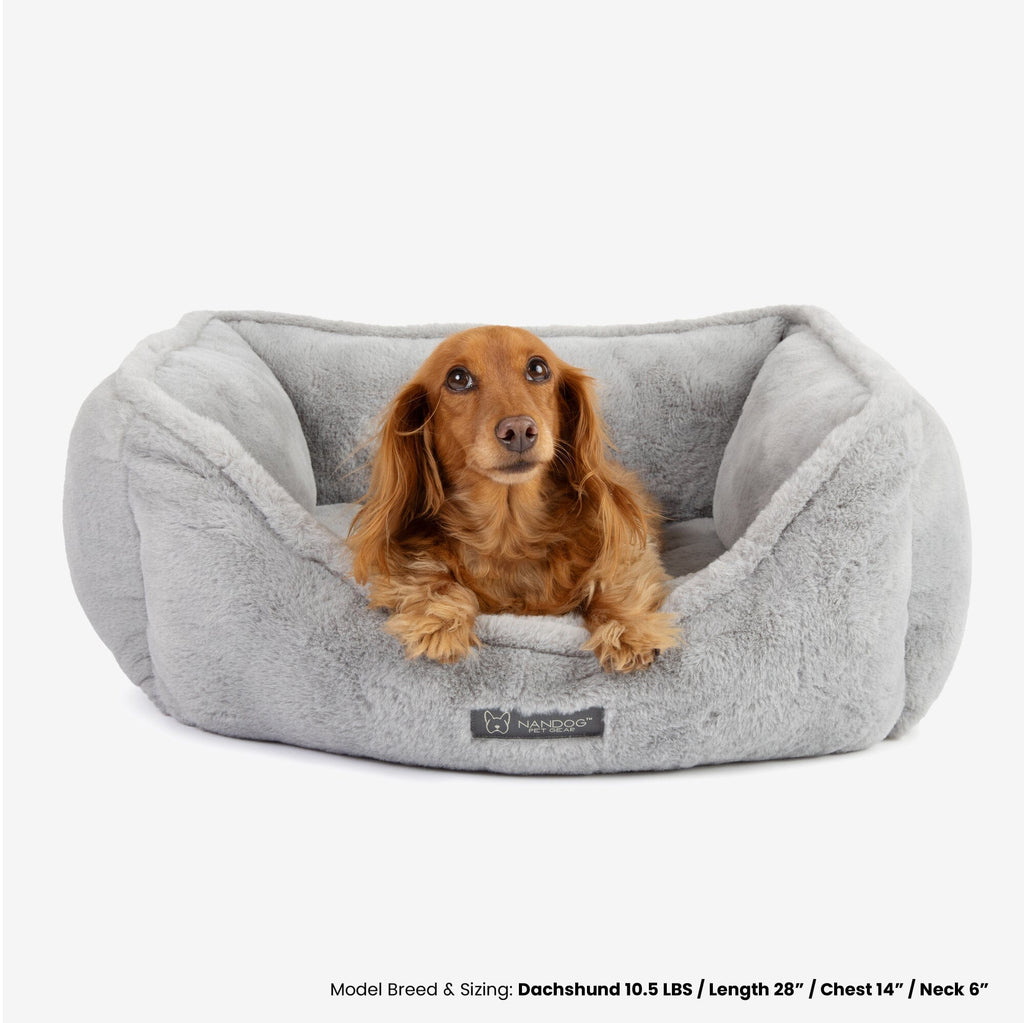 Cloud Reversible Dog & Cat Bed - Light Grey