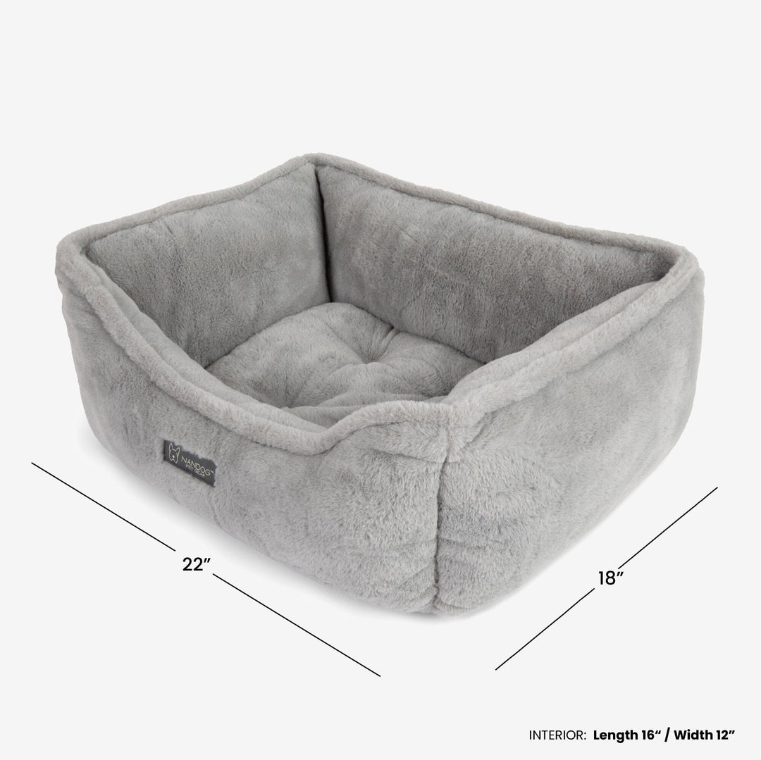 Cloud Reversible Dog & Cat Bed - Light Grey
