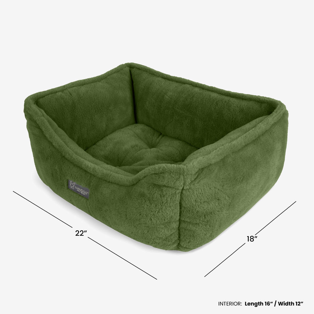 Cloud Reversible Dog & Cat Bed - Olive Green