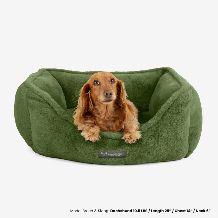 Cloud Reversible Dog & Cat Bed - Olive Green