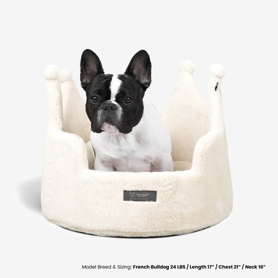 Cloud Crown Bed (Ivory) – Ultra Soft Dog Cat Cloud Bed – Nandog