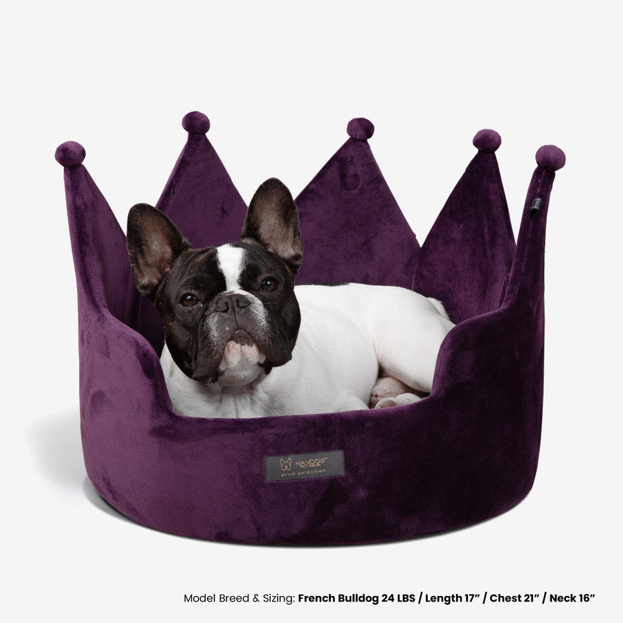 Purple crown dog bed sales