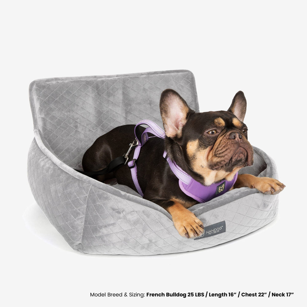 Dog Car Seat - Large/Light Gray
