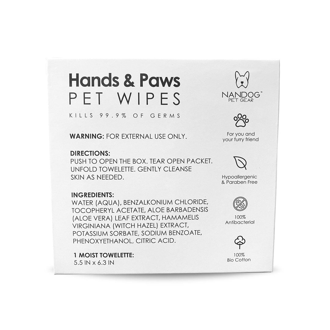 Hands & Paws Pet Wipes (Large) - NANDOG PET GEAR