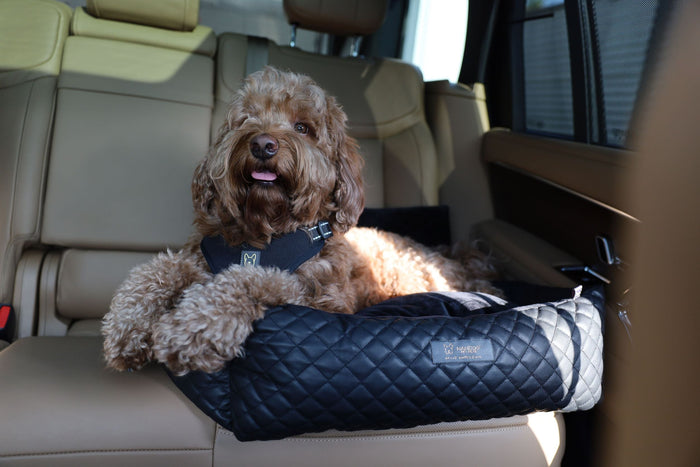 Large Black Vegan Leather Car Seat 2.0