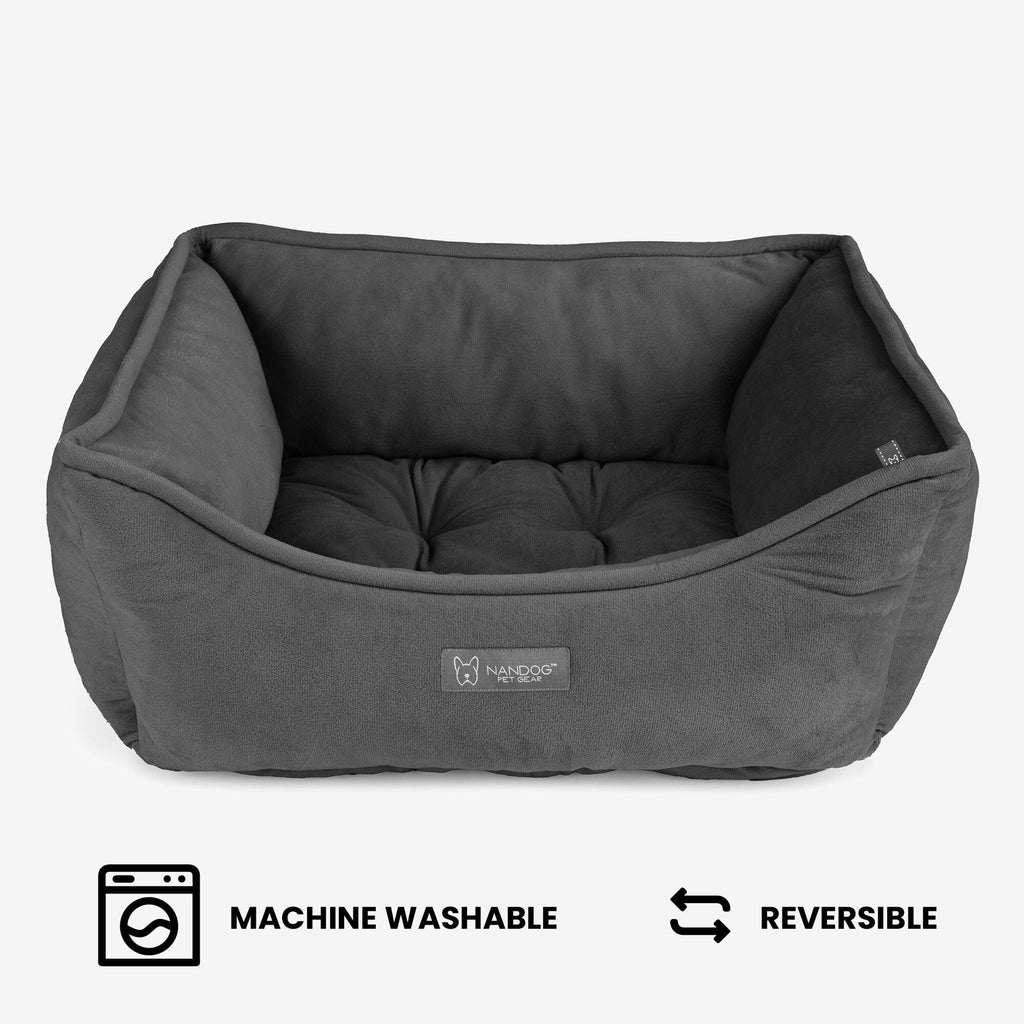 Reversible Dog & Cat Bed Signature Collection in Dark Gray