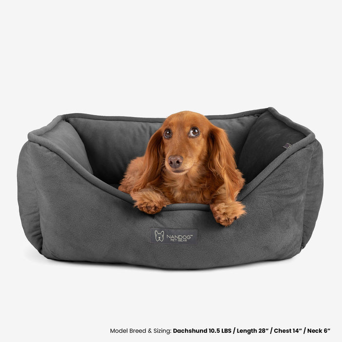 Reversible Dog & Cat Bed Signature Collection in Dark Gray