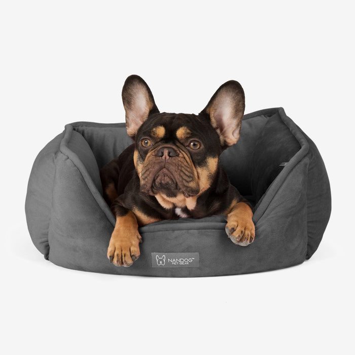 Reversible Dog & Cat Bed Signature Collection in Dark Gray