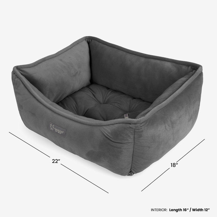 Reversible Dog & Cat Bed Signature Collection in Dark Gray