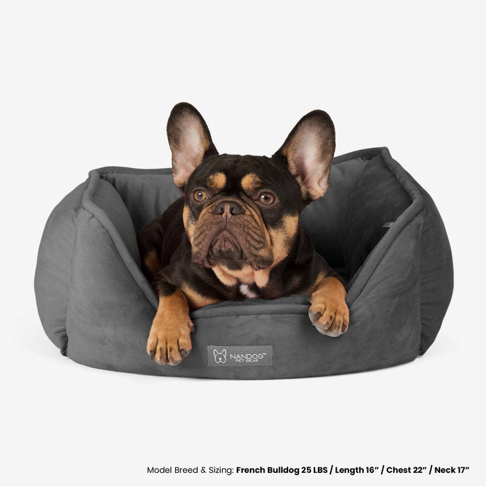 Reversible Dog & Cat Bed Signature Collection in Dark Gray