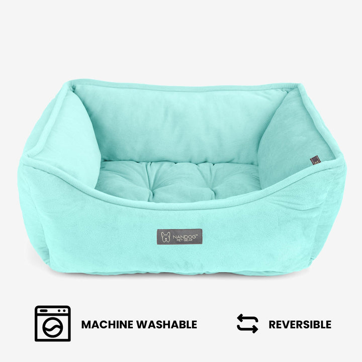 Reversible Dog & Cat Bed Signature Collection in Light Aqua