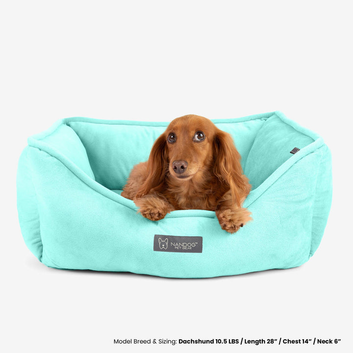 Reversible Dog & Cat Bed Signature Collection in Light Aqua