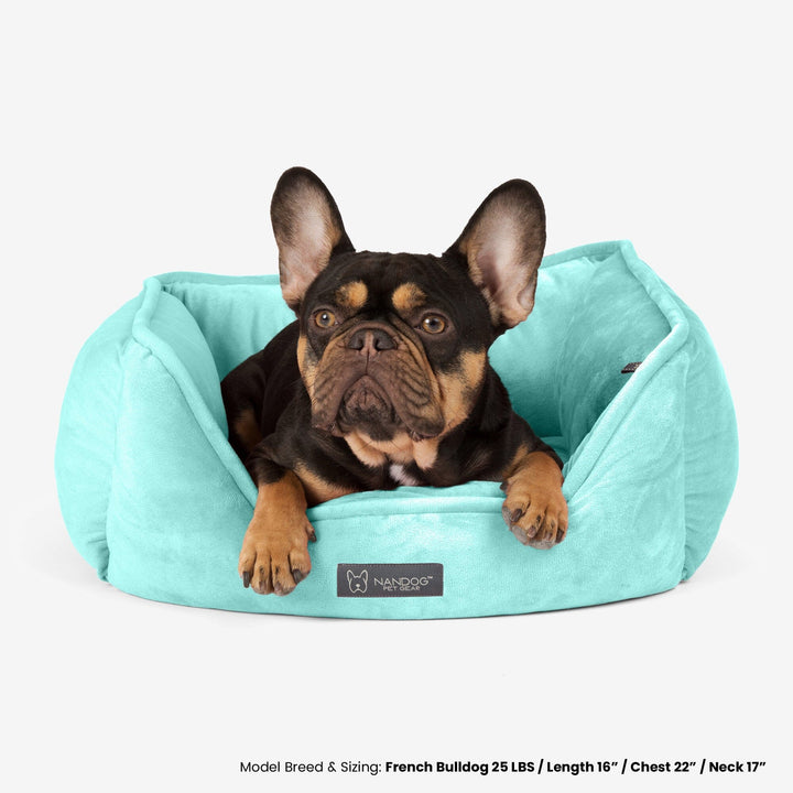 Reversible Dog & Cat Bed Signature Collection in Light Aqua