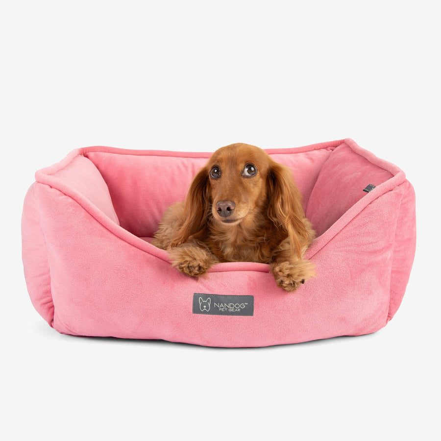Nandog Electric Pink Reversible Dog & Cat Bed - Modern & Washable